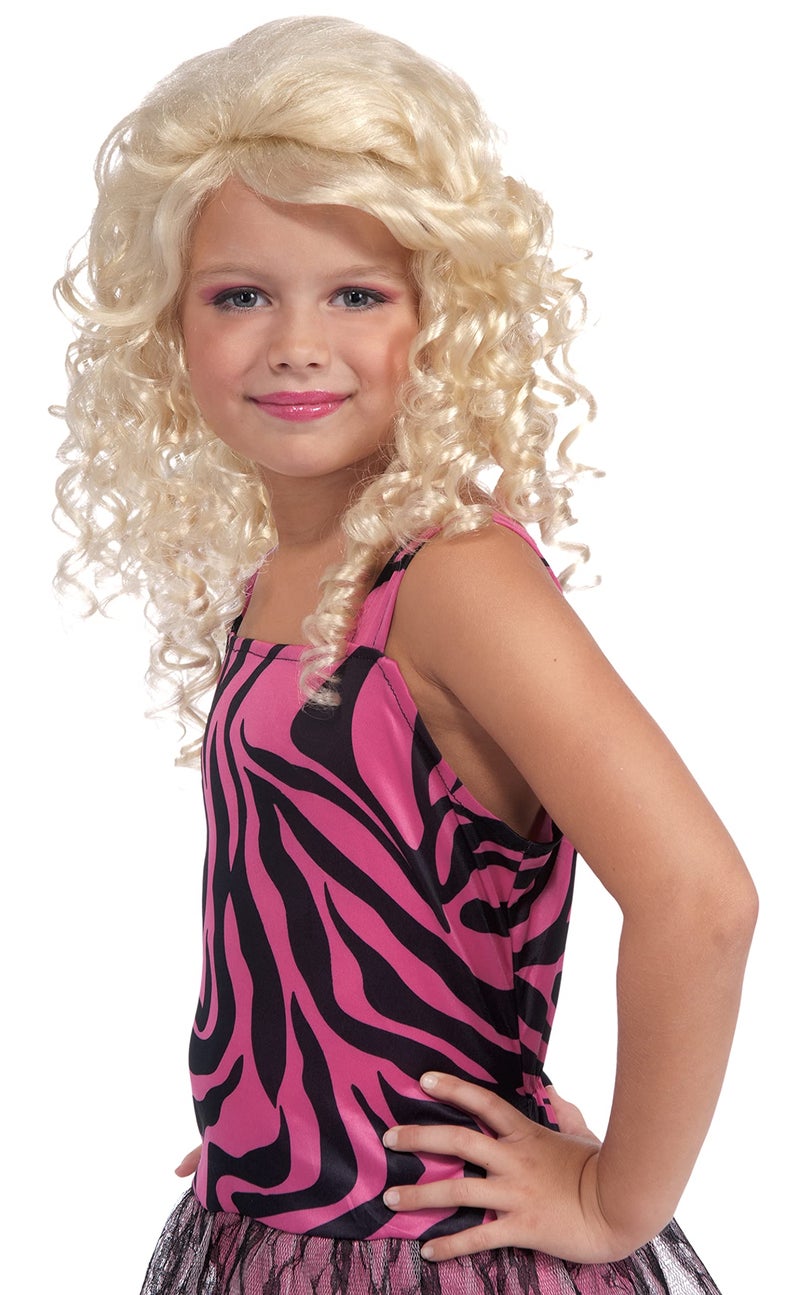 Forum Novelties Child's Blonde 80's Pop Star Wig